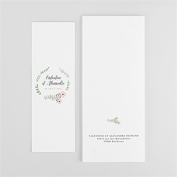 Remerciement mariage fraicheur d'été photomaton - Détail du faire-part