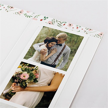 Remerciement mariage fraicheur d'été photomaton - Détail de l'intérieur