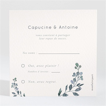 Carton réponse mariage rien que nous