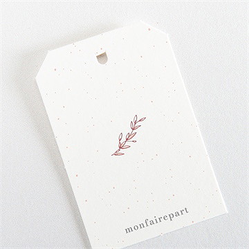 Etiquette baptême moment de grâce - Dos de l'étiquette