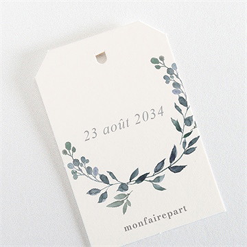 Etiquette mariage rien que nous - Dos de l'étiquette