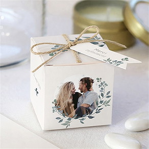 Boîte de dragées mariage rien que nous