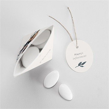 Boîte de dragées mariage rien que nous étui - Intérieur de la boîte