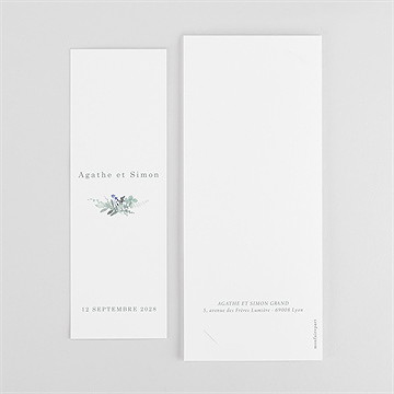 Remerciement mariage l'absolu photomaton - Dos du faire-part