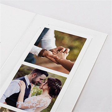 Remerciement mariage l'absolu photomaton - Détail du faire-part