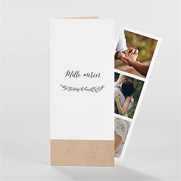 Remerciement mariage douce harmonie photomaton