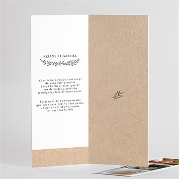 Remerciement mariage douce harmonie photomaton - Détail de l'intérieur