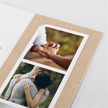 Remerciement mariage douce harmonie photomaton - Détail du faire-part