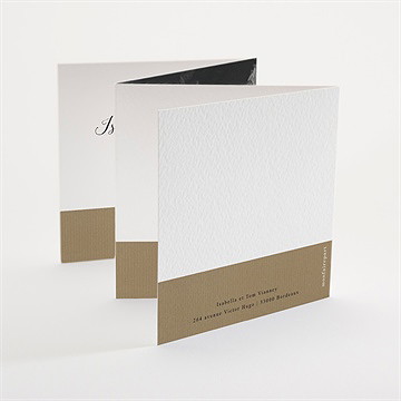 Remerciement mariage amour toujours accordéon - Dos du faire-part