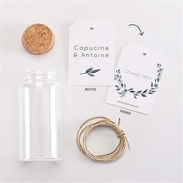 Mignonette mariage rien que nous étiquette - Vue d'ensemble