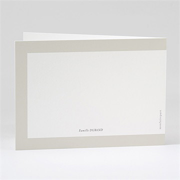 Remerciement décès colombe de l'espérance pliée - Dos du remerciement