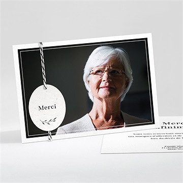 Remerciement décès pour l'eternité ensemencée