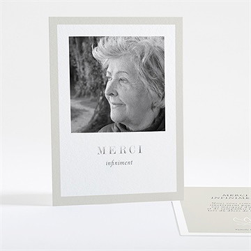 Remerciement décès colombe de l'espérance dorure