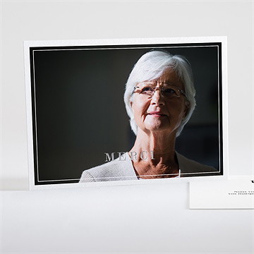 Remerciement décès pour l'eternité dorure