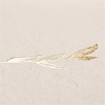 Faire-part communion pourpre dorure colombe - Détail du dos du faire-part