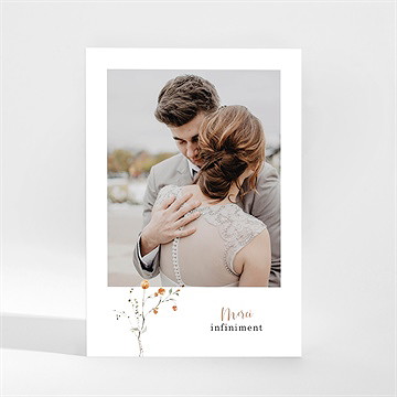 Remerciement mariage complicité magnet portrait