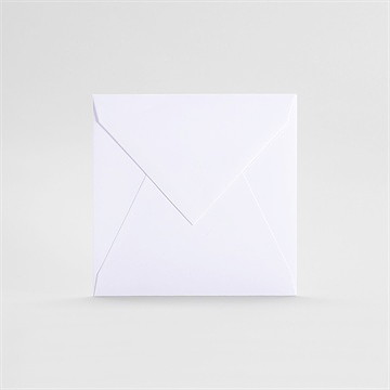 Enveloppe blanche petit carré
