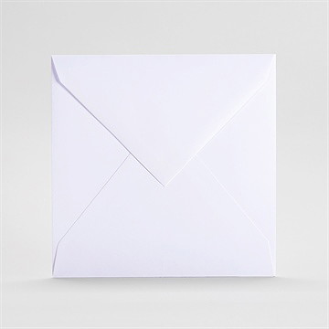 Enveloppe blanche grand carré