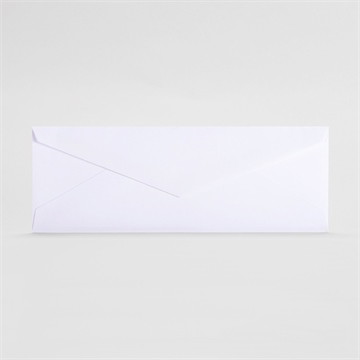 Enveloppe blanche longue