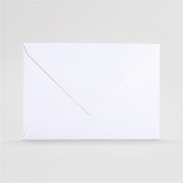 Enveloppe blanche grand rectangle