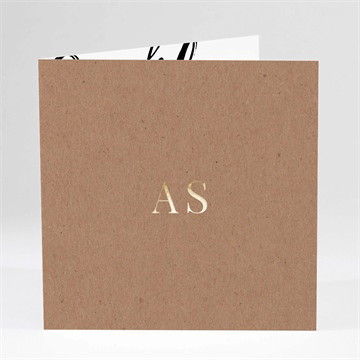 Carte pliée - carré