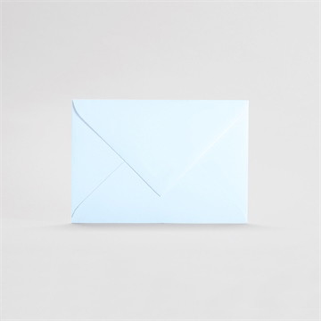 Enveloppe bleu ciel rectangle (c6)