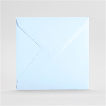 Enveloppe bleu ciel grand carré
