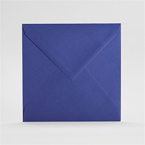 Enveloppe bleu grand carré