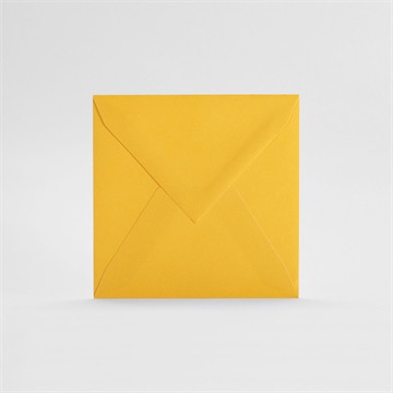 Enveloppe jaune petit carré