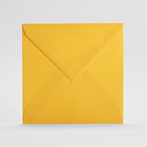 Enveloppe jaune grand carré