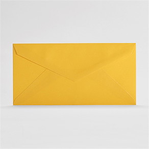Enveloppe jaune standard (dl)