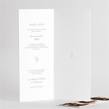 Faire-part mariage tendre capsule - Intérieur du faire-part 2