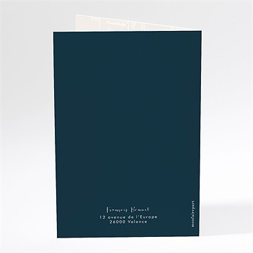 Carte invitation départ à la retraite passeport détente - Dos du faire-part