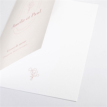Livret de messe mariage tendre capsule - Détail du livret