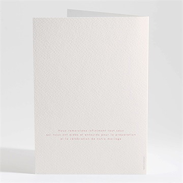 Livret de messe mariage tendre capsule - Dos du livret