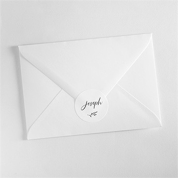 Stickers décès noir et blanc - Mise en situation