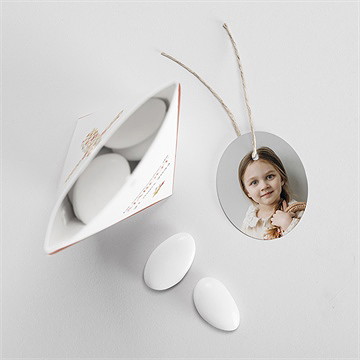 Boîte de dragées communion tout est grâce étui - Intérieur de la boîte