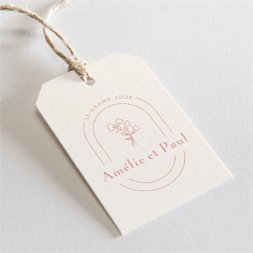 Etiquette mariage tendre capsule étiquette