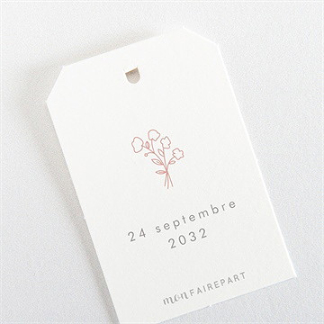 Etiquette mariage tendre capsule - Dos de l'étiquette