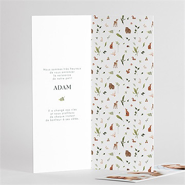 Faire-part naissance compères photomaton - Intérieur du faire-part 2