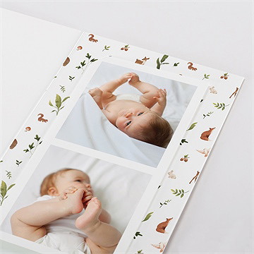 Faire-part naissance compères photomaton - Détail du faire-part