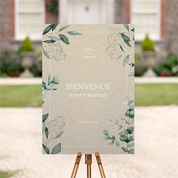 Panneau bienvenue intimité