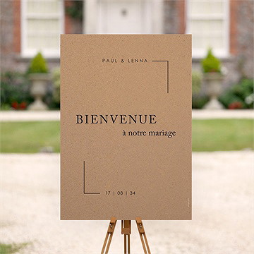 Panneau bienvenue liés - Mise en situation