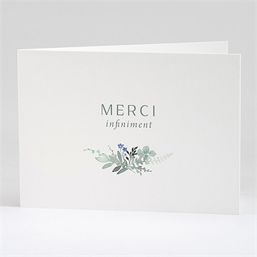 Remerciement décès bel apaisement plié