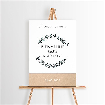 Panneau bienvenue avec programme - Mise en situation