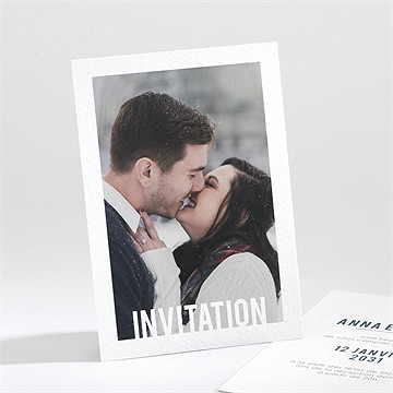 Carton d'invitation mariage integral