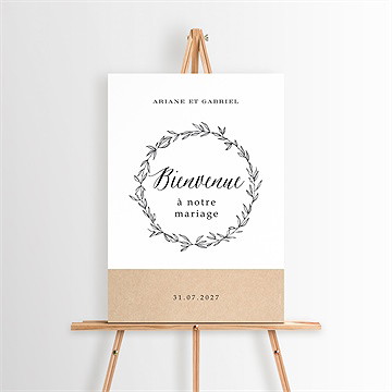 Panneau bienvenue douce harmonie - Mise en situation