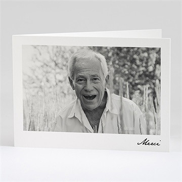 Remerciement décès citation eternelle plié