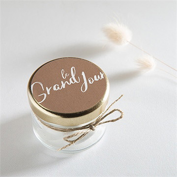 Sticker mariage pur kraft - Mise en situation