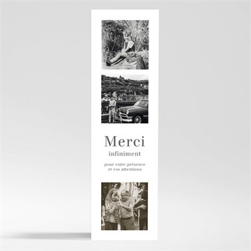 Remerciement décès memento marque-page